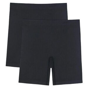 Ellen Tracy Women's 2-Pack Smoothing Short Size Small Black
